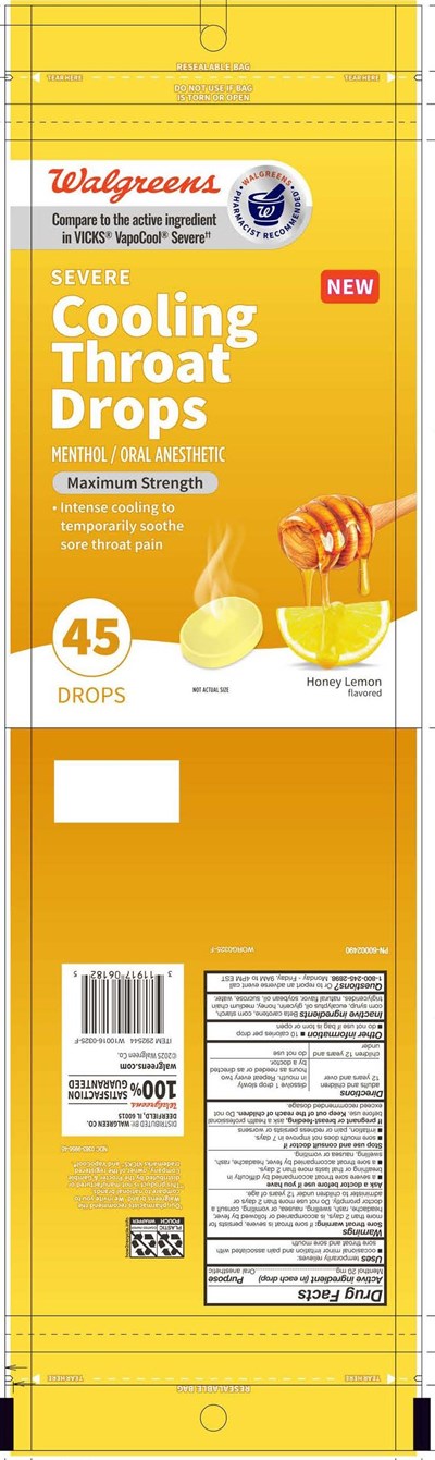 60002490 Walgreens Severe Honey Lemon 45ct.jpg Walgreens Severe Honey Lemon Throat Drop 45ct - 60002490 Walgreens Severe Honey Lemon 45ct